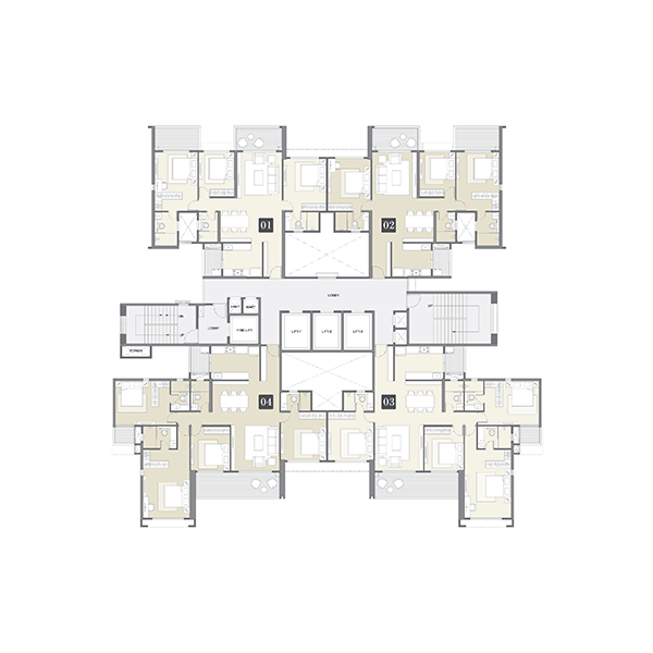 Tower C - Typical Floor Plan